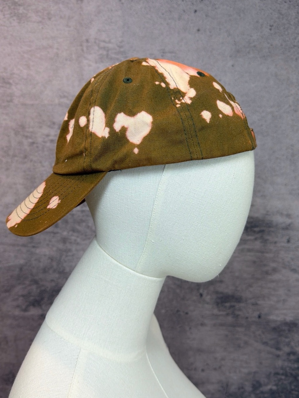 Brixton olive green and Pink tie dye Cap - Picture 6 of 6